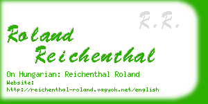 roland reichenthal business card
